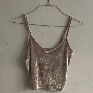 Velvet Crop Top